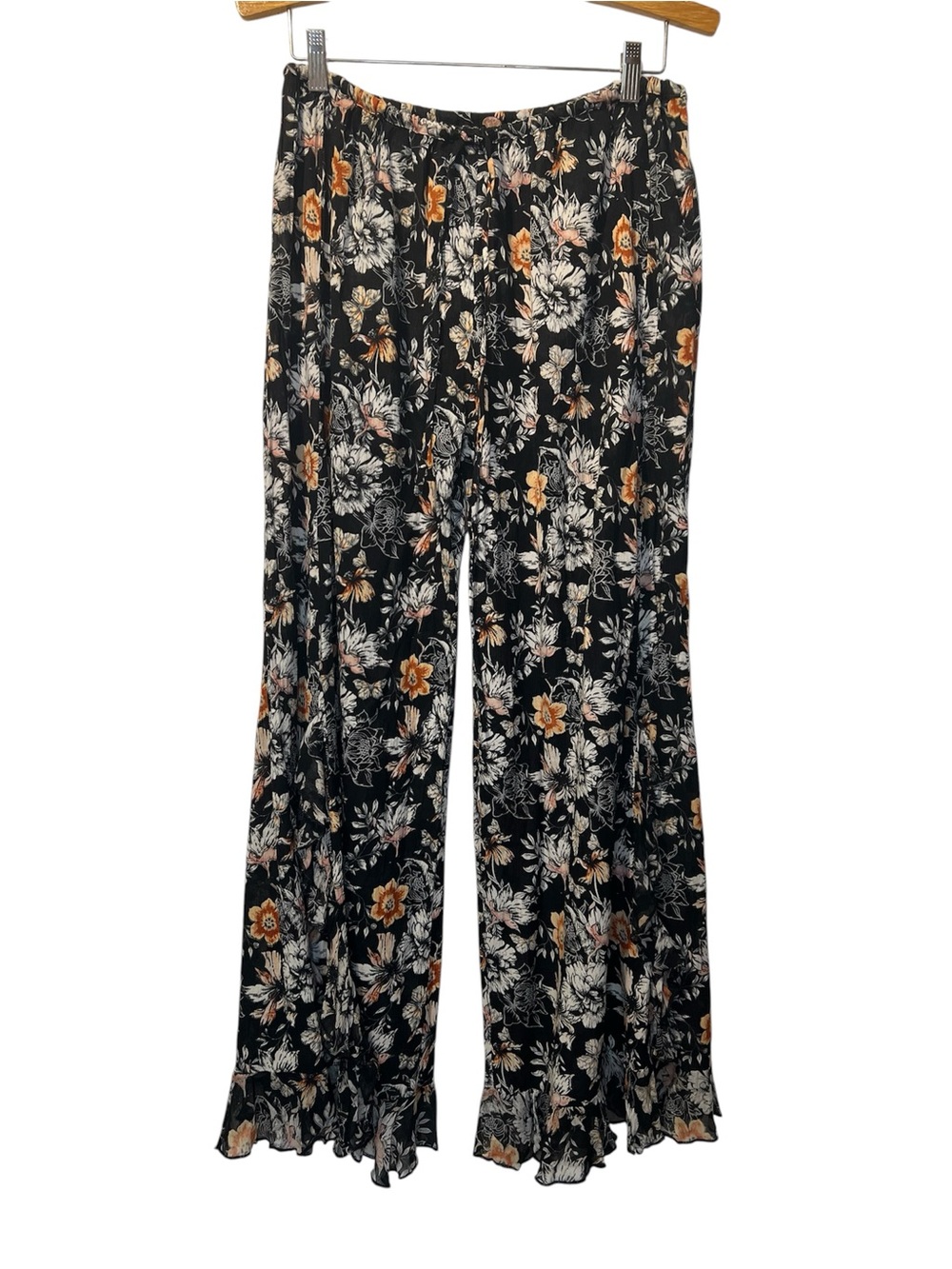 Free People Wide Leg Trousers Palazzo Pants Floral